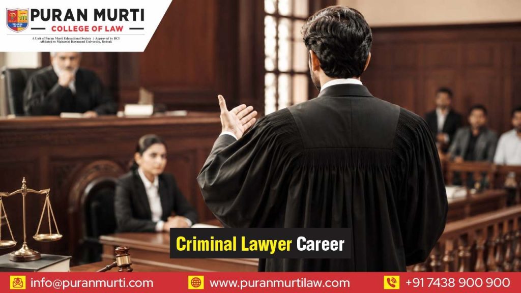 Criminal lawyer career