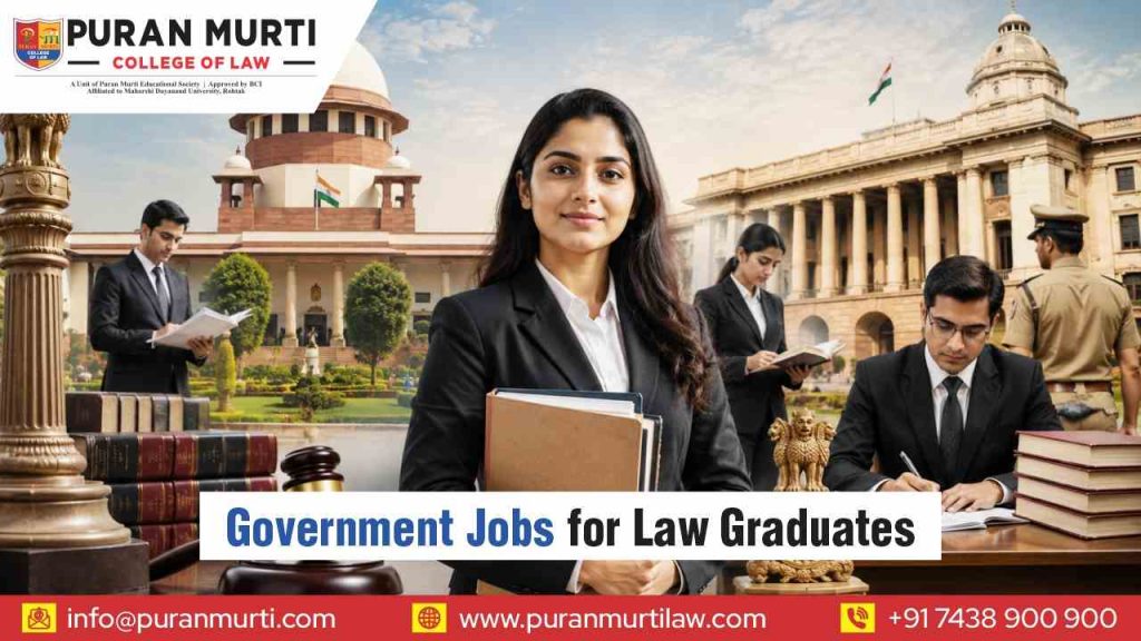 Government jobs for law graduates