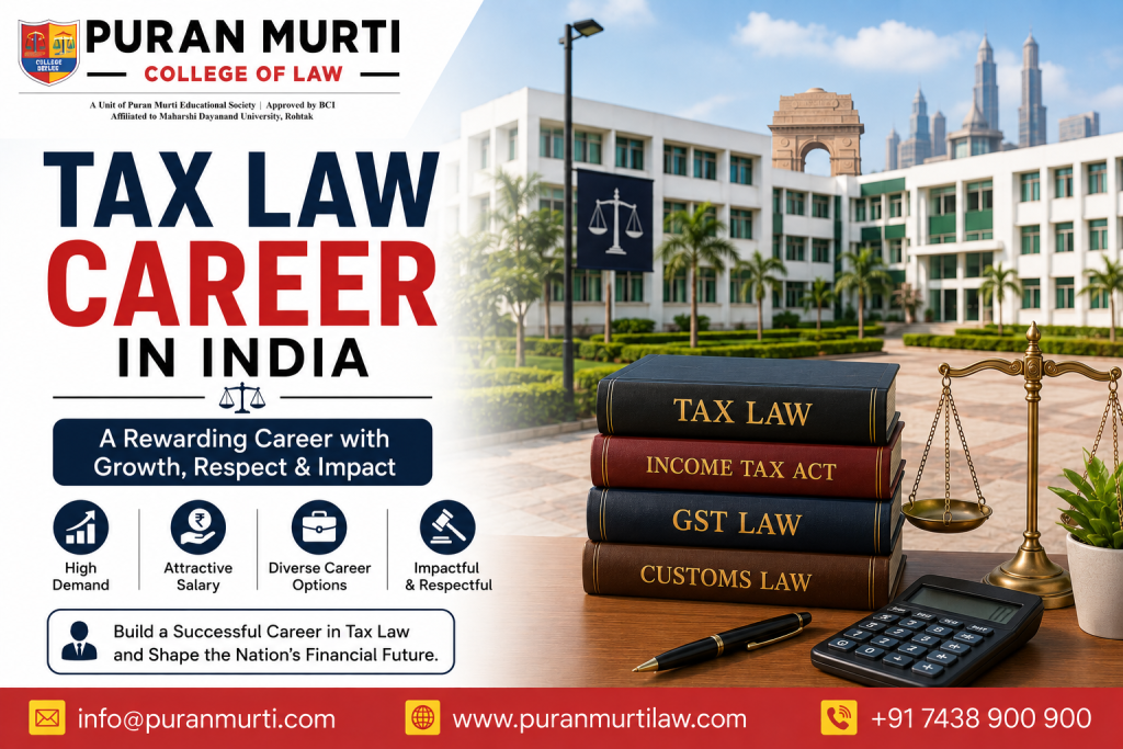 Tax Law Career in India