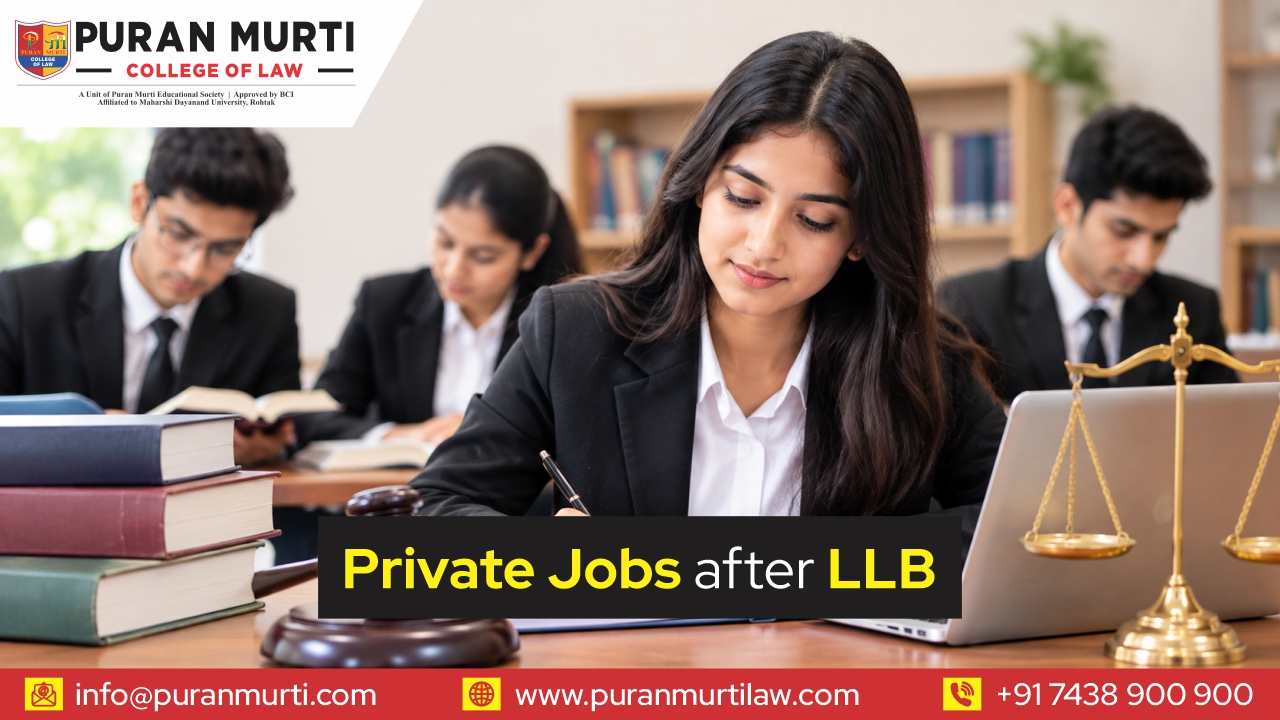 Private Jobs After LLB